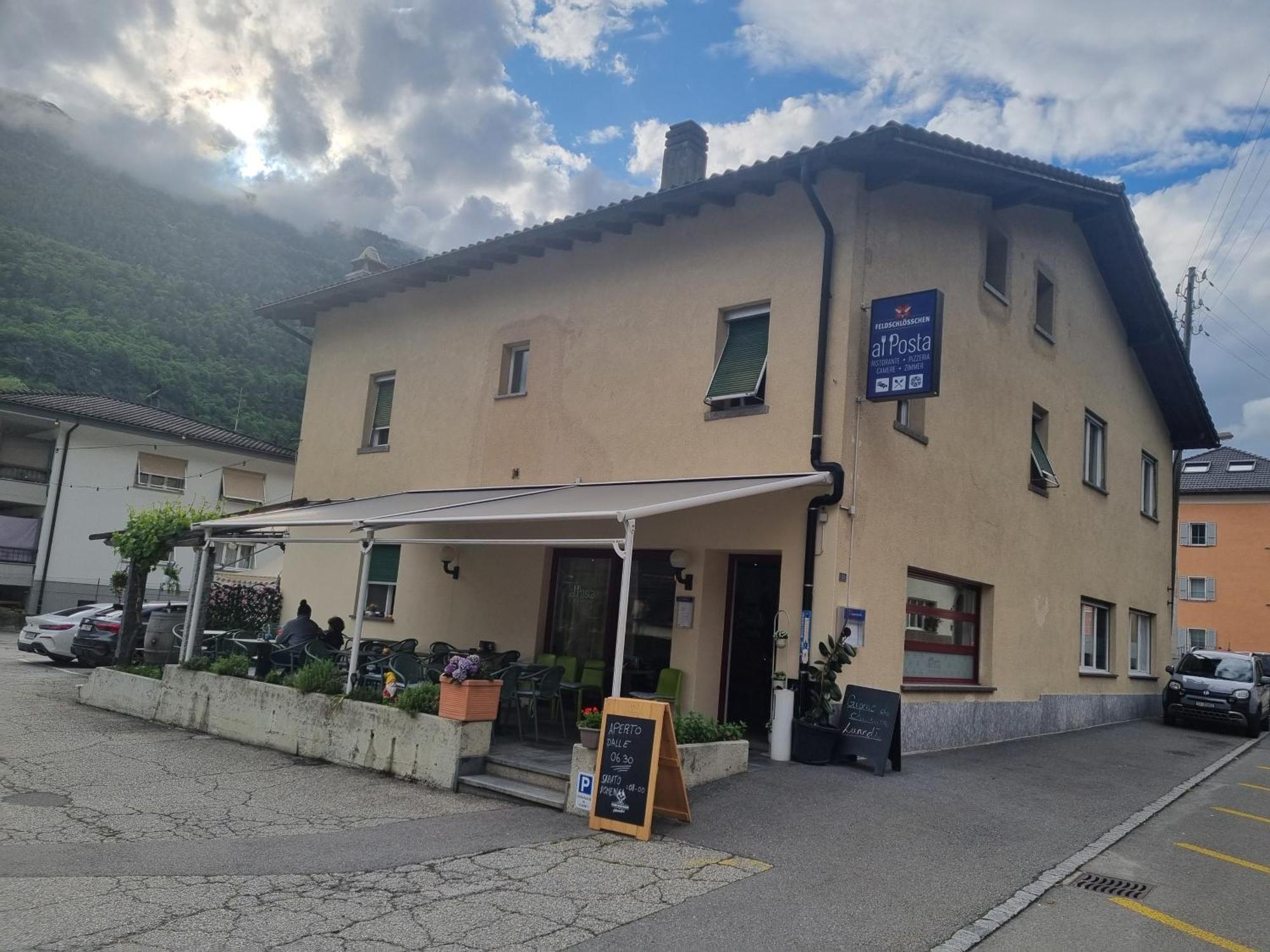 Malvaglia Ristorante Pizzeria Al Posta, Con Alogio酒店 外观 照片